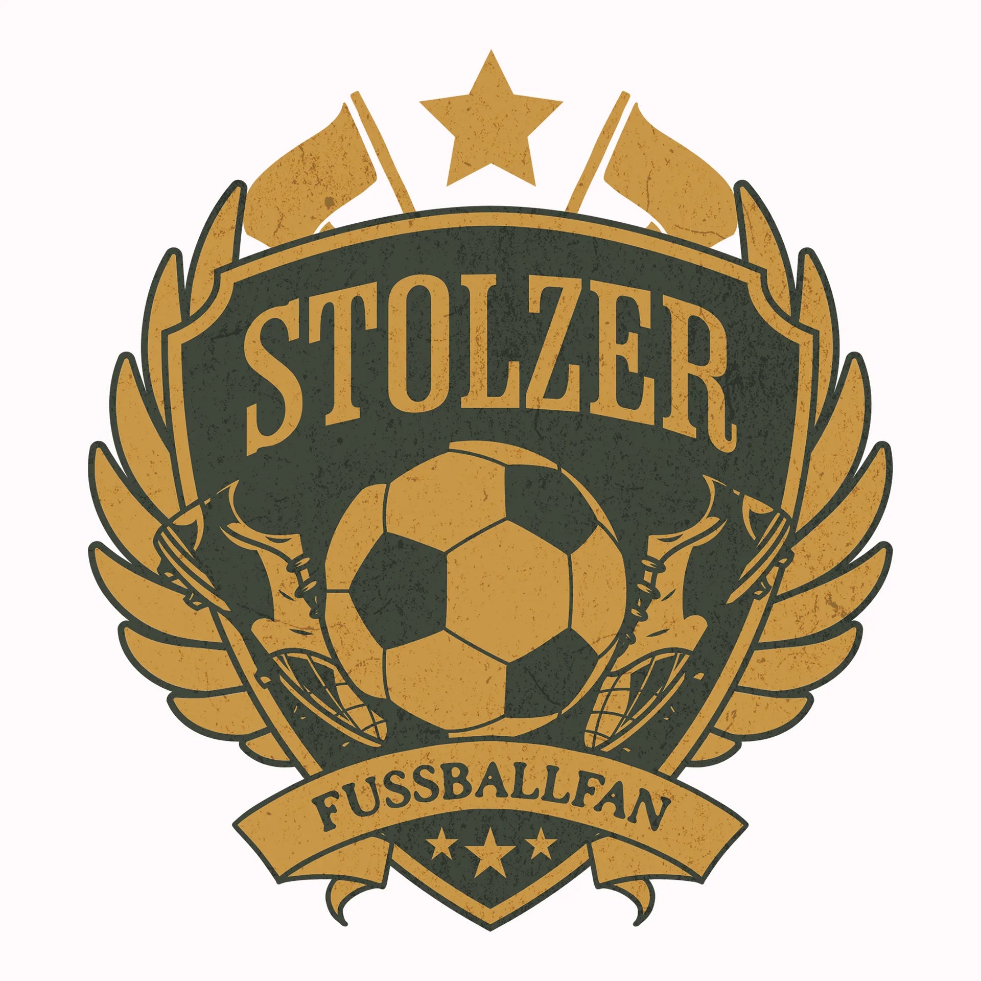 Permanent Sticker Stolzer Fußballfan