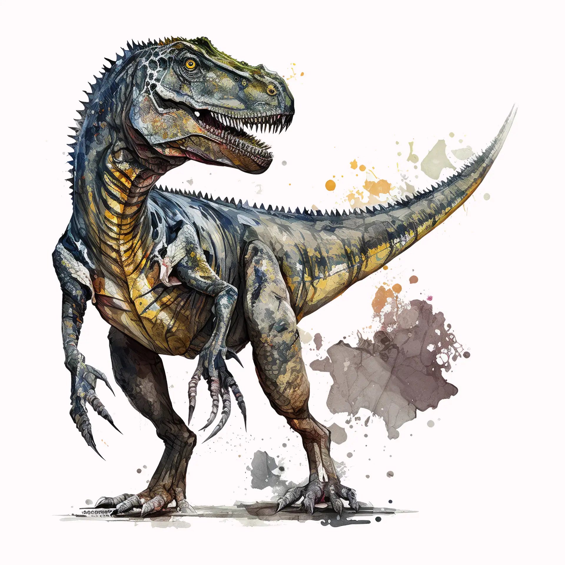 Permanent Sticker T-Rex Dinosaurier
