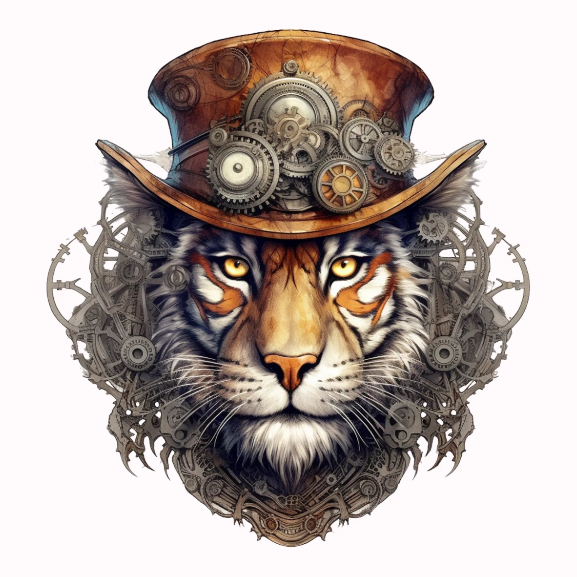 Permanent Sticker Tiger Industrial