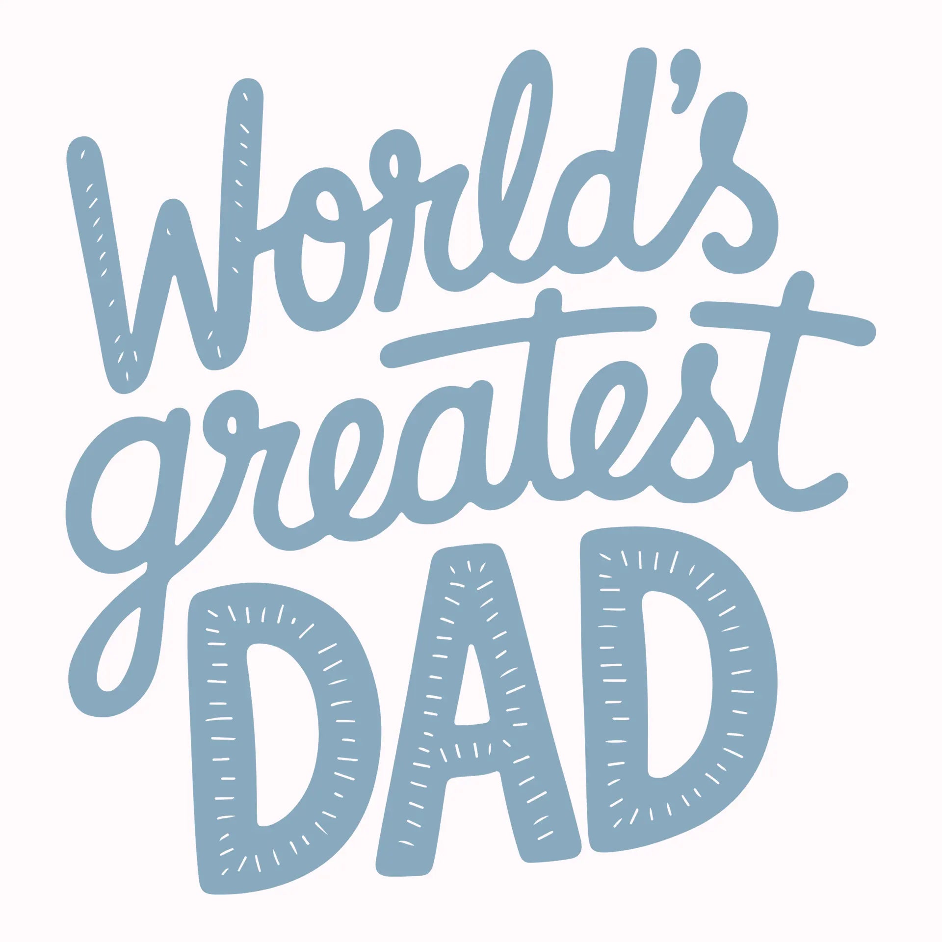 Permanent Sticker World greatest Dad