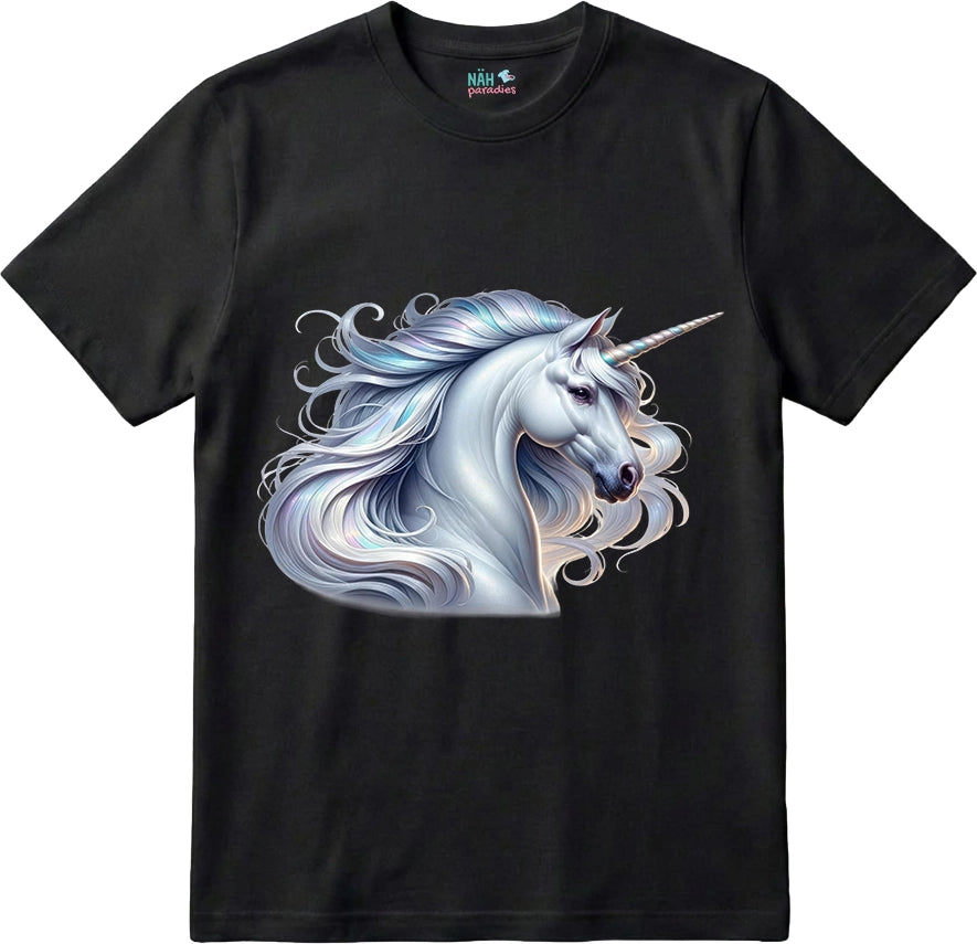 Bio T-Shirt Einhorn Silberglanz