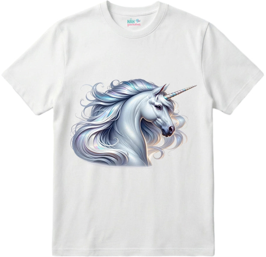 Bio T-Shirt Einhorn Silberglanz