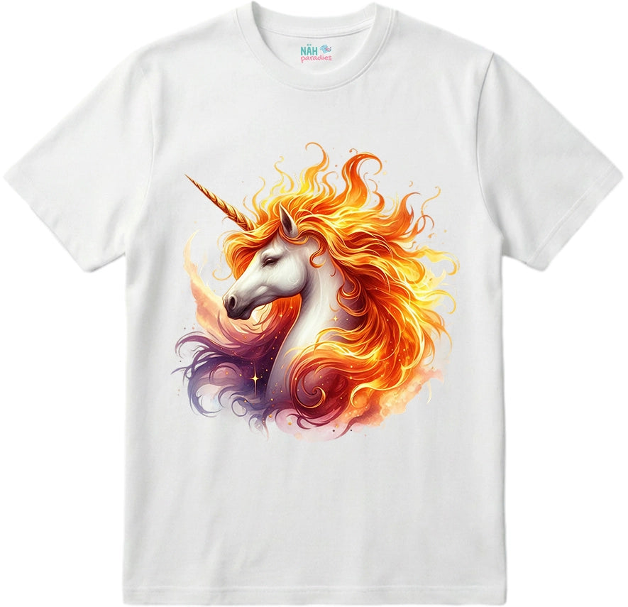 Bio T-Shirt Einhorn Flammenmähne