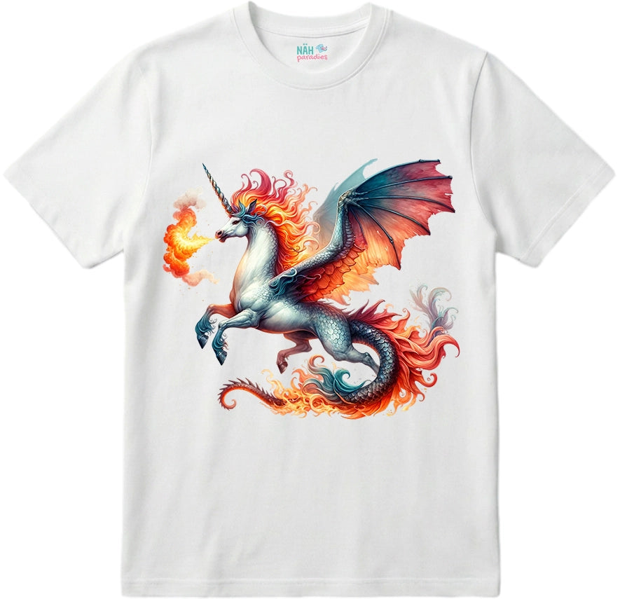 Bio T-Shirt Einhorn Inferno Flügel