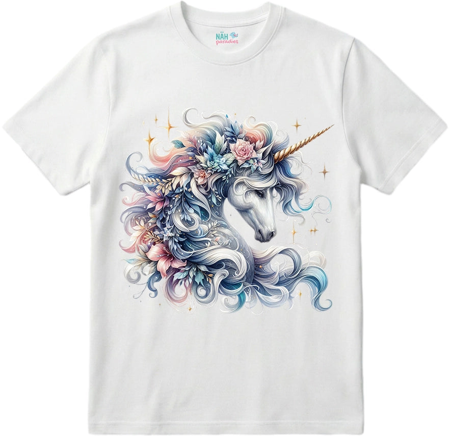 Bio T-Shirt Einhorn Magische Blüten