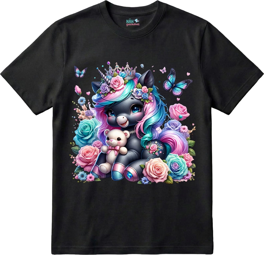 Bio T-Shirt Einhorn Nocturna Rosentraum
