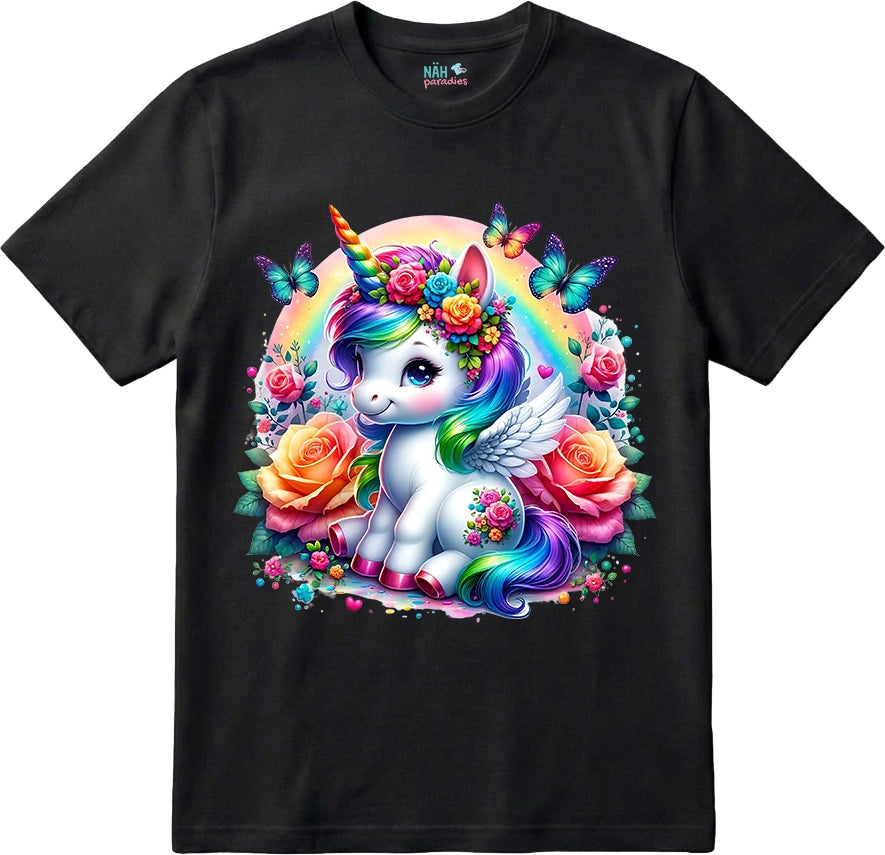 Bio T-Shirt Einhorn Schmetterlingszauber
