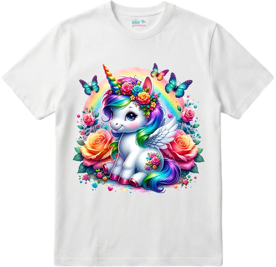Bio T-Shirt Einhorn Schmetterlingszauber