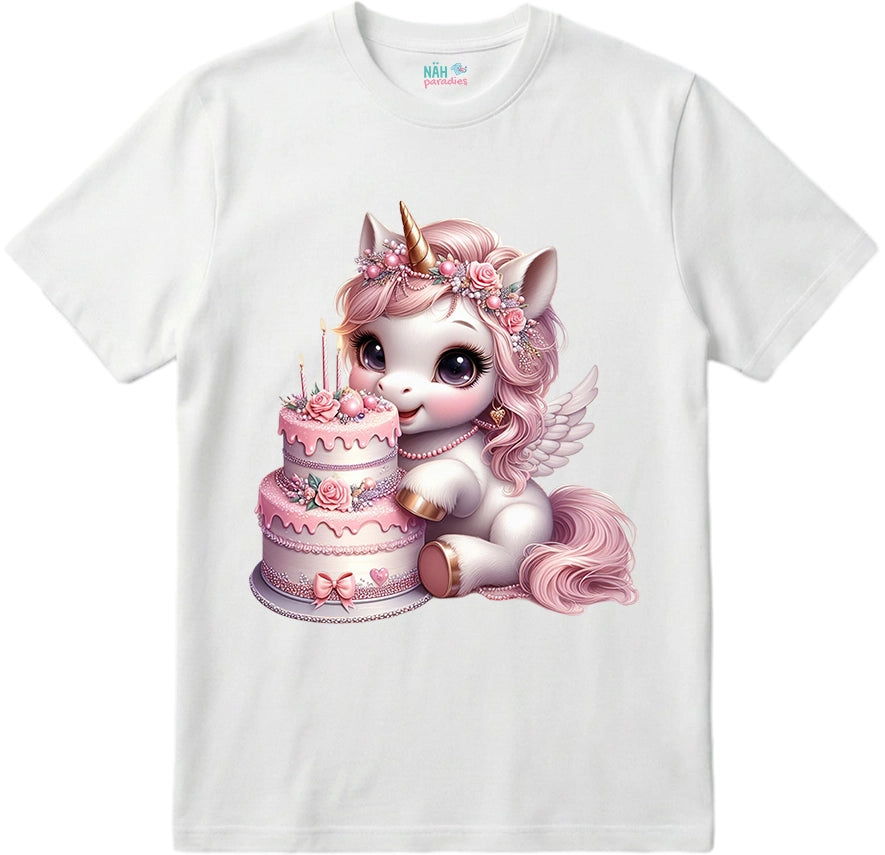Bio T-Shirt Geburtstags Einhorn Törtchen