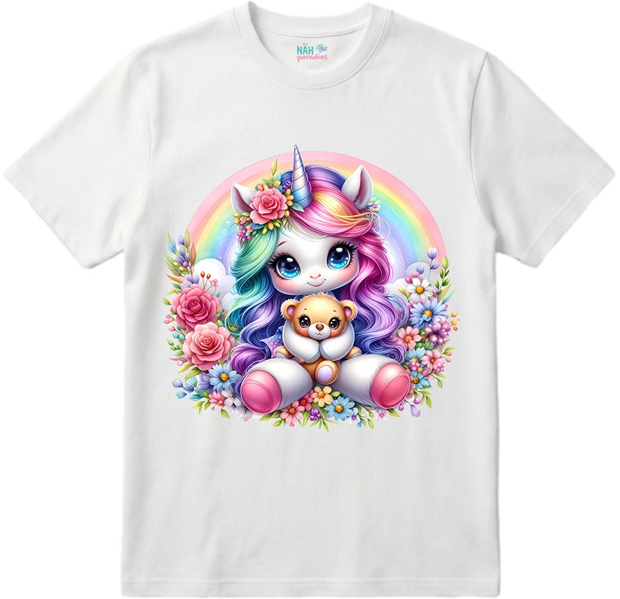 Bio T-Shirt Einhorn mit Teddy