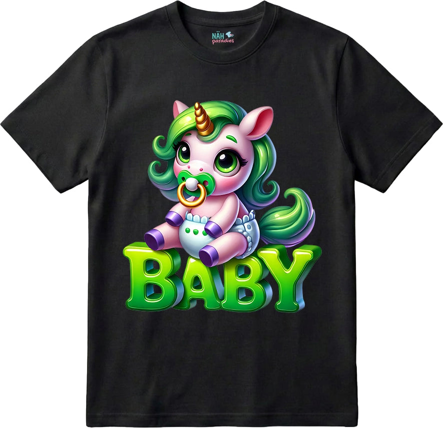 Bio T-ShirtBaby Einhorn Greeny