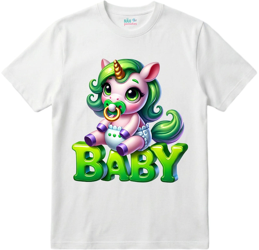 Bio T-ShirtBaby Einhorn Greeny