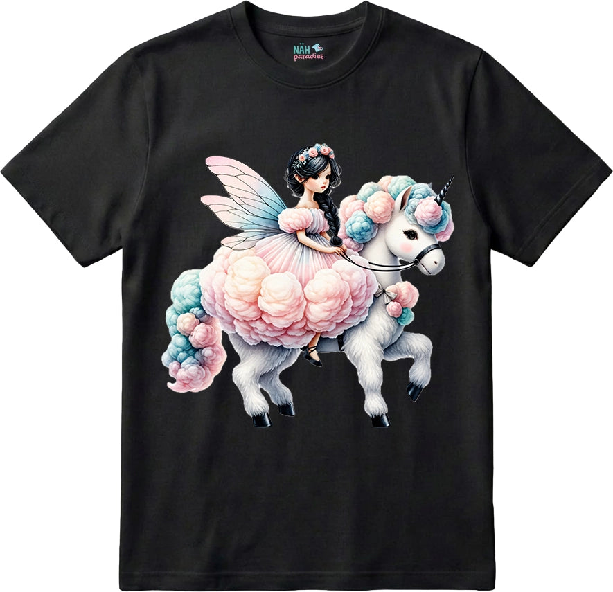 Bio T-Shirt Zuckerwatten Fee Einhornschimmer