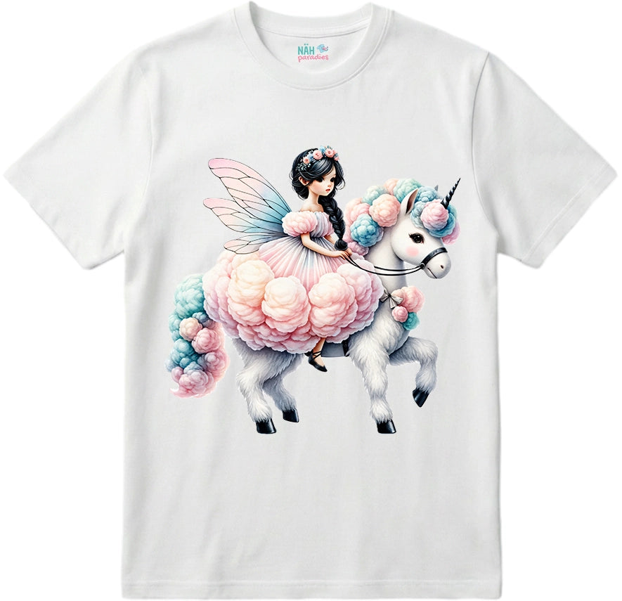 Bio T-Shirt Zuckerwatten Fee Einhornschimmer