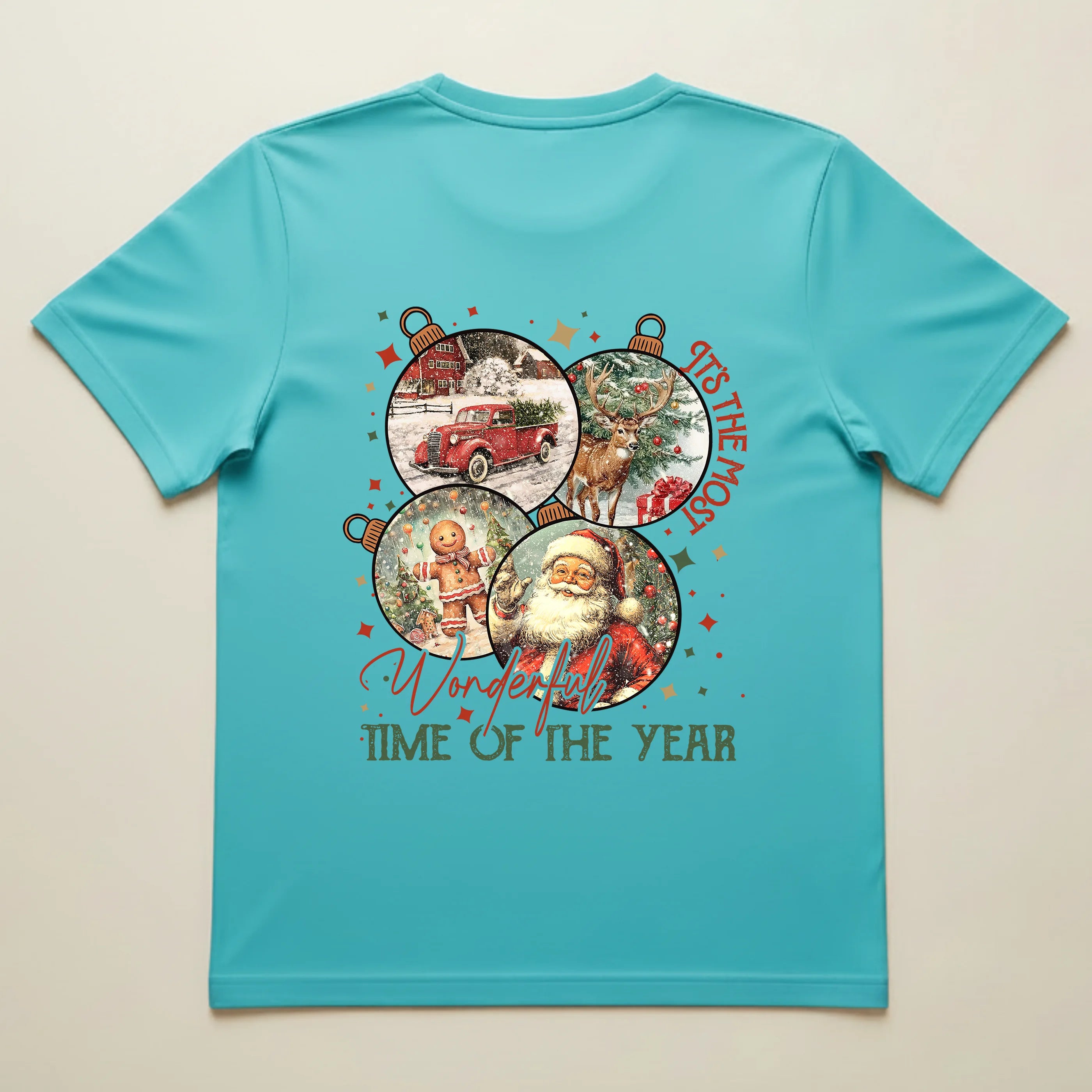 Bio T-Shirt Weihnachtskugeln Nostalgie Mix