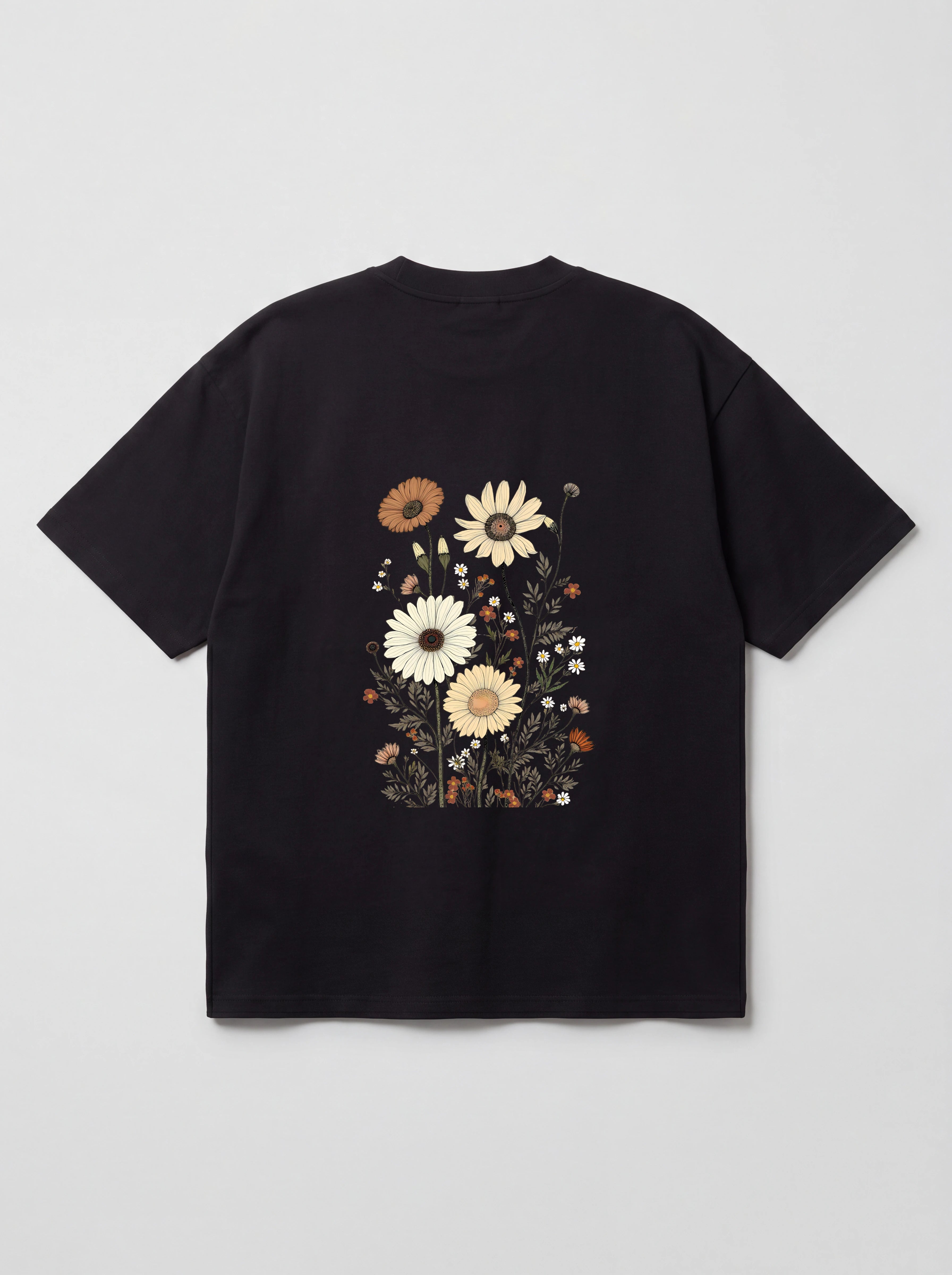 VINTAGE WILDFLOWERS - OVERSIZED SHIRT BACKPRINT